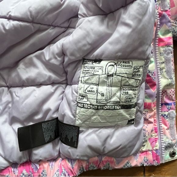 TNF Puffer Pink Design Hyvent Winter Snow Jacket - Picture 8 of 10